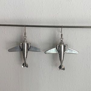 Airplane Dangle Earrings